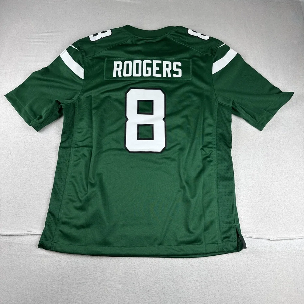 New!  Aaron Rodgers New York Jets Mens Nike On Field Jersey Large Green